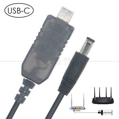 comprare Cable di usb di tipo C a corrente continua 5.5x2.1mm 8.4v 7.4v 6v 4.5v 3.6v 3v 2.4v 9v 12v Cavo di uscita per circuito di strisce luminose a LED del router Wifi online manufacture