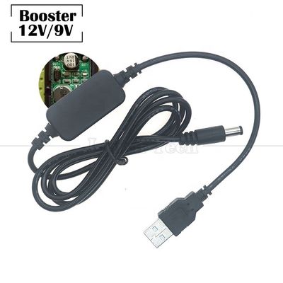 comprare USB ad alta potenza a corrente continua 5.5x2.1mm Jack 12V 9V Output Booster Converter Adapter Cable per Wifi Router Modem Led Strip GPS online manufacture