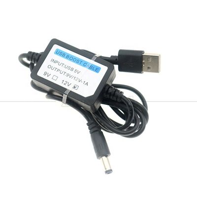 comprare Cable di conversione di potenziamento del router Wifi da 5V a 9V 12V 1A USB a DC 5.5x2.1mm online manufacture