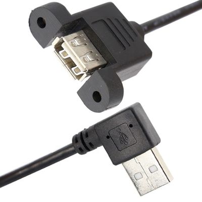 comprare Serratura a vite 90 gradi angolo retto tipo A Maschio a femmina pannello di montaggio cavo di estensione USB online manufacture