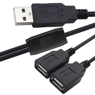 comprare 1m 2m 1 maschio a 2 femmine cavo USB a forma di Y per la ricarica online manufacture