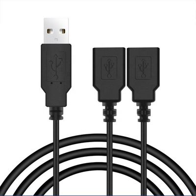 comprare Custom OEM 2m 1 maschio a 2 femmine Y USB Splitter Cable per la ricarica online manufacture