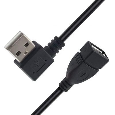 comprare 0.3M 1M 2M 3M 90 gradi angolo destro sinistro maschio a femmina cavo di estensione USB 2.0 tipo A online manufacture