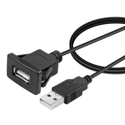comprare pannello idraulico di scarico montato maschio a femmina presa USB cavo di filo di estensione cavo per auto camion barca dashboard motociclo online manufacture
