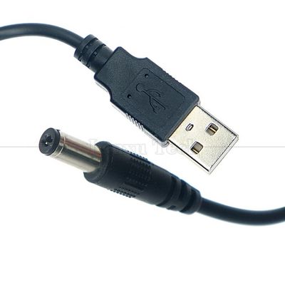 comprare 1m 3m 5m 10m 20AWG 24AWG 28AWG USB a 2,1 5,5 mm DC Barrel Jack Connector Cavo di ricarica per lampadine a led online manufacture