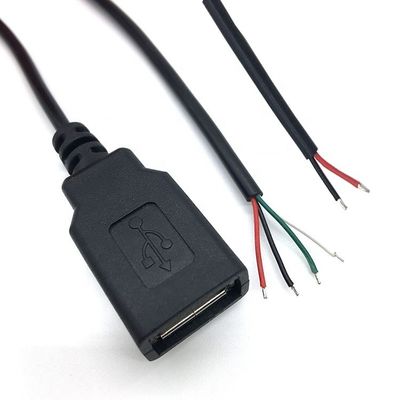 comprare Maschio Femmina USB 2.0 Tipo A Plug to Free End In scatola Open Pigtail Wire Charger Cable per LED Strip online manufacture
