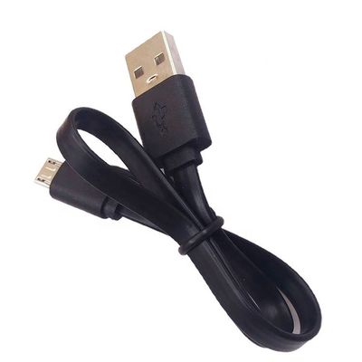 comprare Corto Nero Bianco Noodle Piatto Micro V8 a cavo USB online manufacture