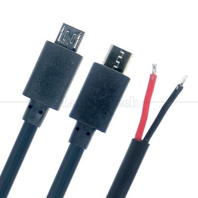 comprare Alta qualità corrente pesante 20AWG Pigtail End Power Charging Micro USB Maschio fili nudi Cavo per tablet Raspberry Pi online manufacture
