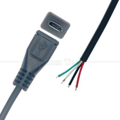 comprare OEM Data Charging Micro b 5 PIN USB Maschio femmina da aprire 2 4 Core fili nudi Cavo pigtail online manufacture