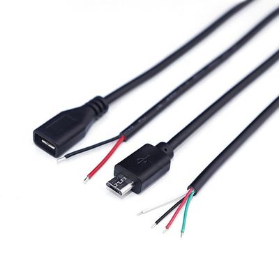 comprare OEM Data Charging 2 4 Core Micro USB Maschio Femmina per aprire fili nudi Cavo pigtail online manufacture