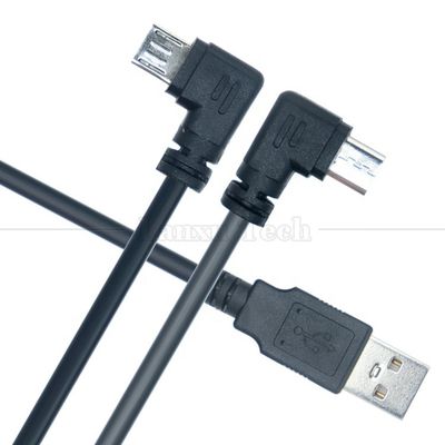 comprare 1M 2M 3M 5M Carica dati 90 gradi destra verso l'alto sinistra verso il basso angolo Micro V8 cavo USB online manufacture