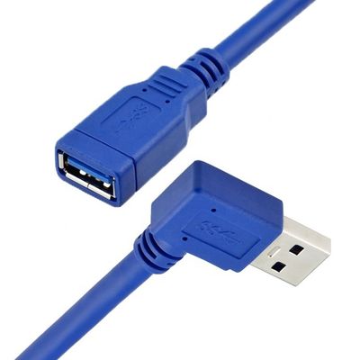 comprare Alta velocità 5Gbps 1m 90 gradi angolo destro USB 3.0 Tipo A Maschio a femmina USB 3.0 cavo di estensione online manufacture