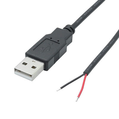 5V USB per aprire fili nudi in scatola a strisce End Pigtail Power Charger Cable per lampada a striscia a LED