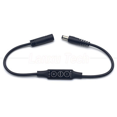 Lampada senza passo maschio a femmina Jack a canna 5.5x2.1mm 5.5x2.5mm 3.5x1.35mm Dimmer a cavo per lampadina a LED