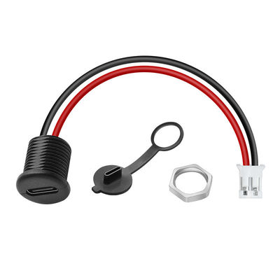 IP67 IP68 Cappuccio impermeabile USB Tipo C Femminile Socket Jack a 2 Pin PH 2.0 XH 2.54 SH1.0 VH ZH MX Cable di connettore