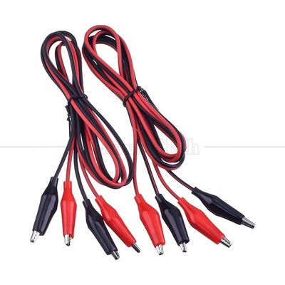 12v doppio terminale nero rosso test elettrico porta Jumper filo alligatore Crocodile clip cavo
