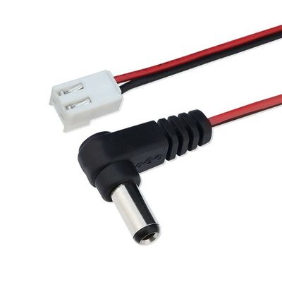 Cable di alimentazione a corrente continua OEM su misura per JST XH 2 Pin 2.54 Pitch