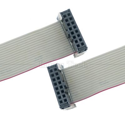 Femmina a Femmina 16 PIN 1,27mm Pitch IDC 2,54mm Connector GPIO Cable di filo a nastro piatto grigio per hard disk CD Raspberry Pi