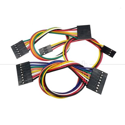 2p 3p 4p 5p 6p 7p 8p 9p 10p Femmina a Femmina 2.54mm Dupont Connector Ribbon Jumper Wire