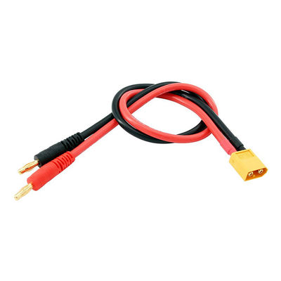 14AWG XT60 Male Plug to 4mm Banana Connector Cable per RC Lipo Battery Charge FPV Drone