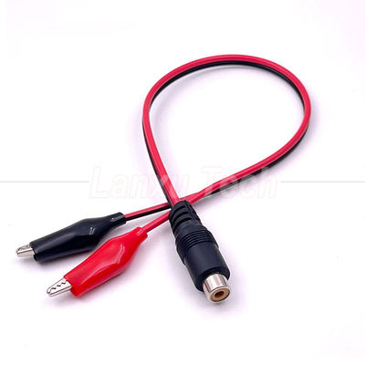 Cable per altoparlanti da RCA AV femminile a Alligator Clips