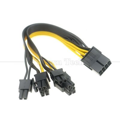 PCIe 8 pin Maschio a doppio 8 pin Femmina PCI Express Grafica scheda video GPU Splitter Power Adapter Cable