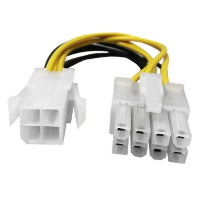 4 pin femmina a 8 pin maschio ATX Motherboard Cable di estensione di alimentazione CPU