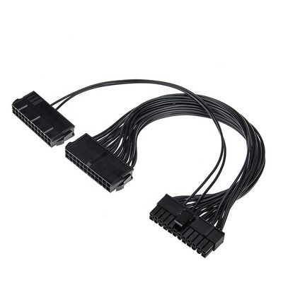 PSU 24 PIN Femmina a doppia 20 4 24 PIN Maschio ATX Mining Motherboard Cable di estensione