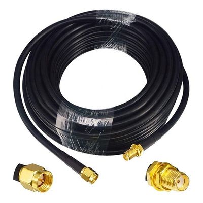 Maschio a femmina RG174 RG178 RG316 RG58 Assemblaggio RF Jumper Antenna Cavo coaxiale