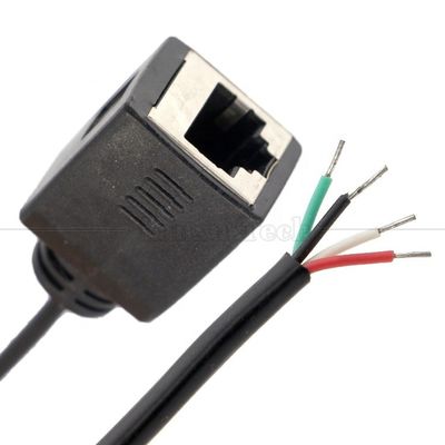 Femminile RJ45 presa per aprire saldatura in scatola 4 fili cavo a coda di porcellana a fine nudo