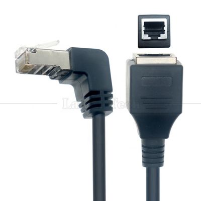 OEM STP UTP 90 gradi angolo destro RJ45 8P8C Maschio a RJ45 Femminile Socket Cat5e Ethernet Cable