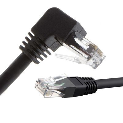 UTP STP 90 gradi angolo destro sinistro Cat5 Cat5e Cat6 Cat7 RJ45 estensione Ethernet LAN Network Cable