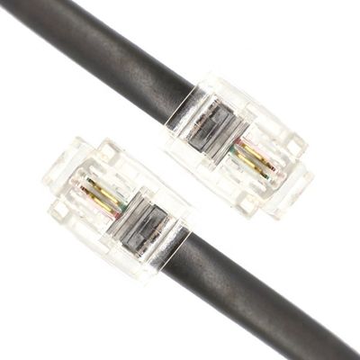 1M Shield Intercom Cat3 RJ11 6P2C Telefono Adsl Cable