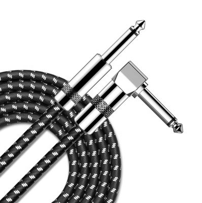 OEM 3M 1/4 Inch 6.3mm TS Jack Right Angle Strumento musicale Bass Amplifier Pedal Guitar Patch Cable