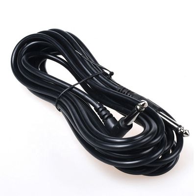1M 3M 5M Durabile angolo di 90 gradi verso la linea retta 6.35mm 1/4 TS Jack Instrument Patch Guitar Cable