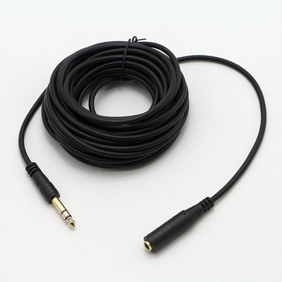 OEM 3M Oro 6.35mm Jack 1/4 pollice TRS Maschio a 1/4 pollice TRS Femminile Audio Patch Jack Stereo Cable