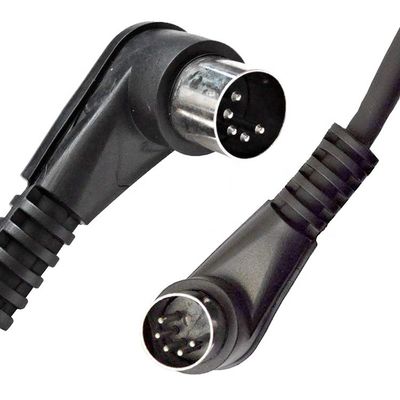 CUSTOM Fabbrica Scudo angolo destro maschio a maschio 5 Pin Din connettore Midi cavo
