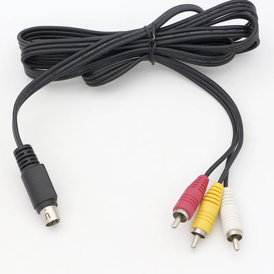 OEM 9 Pin Mini Din a RCA S Video Audio Cable per TV Display Audio Video Receiver
