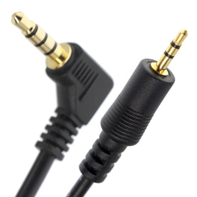 Cable per il jack audio stereo a 3 poli, angolo destro da 2,5 mm a 3,5 mm
