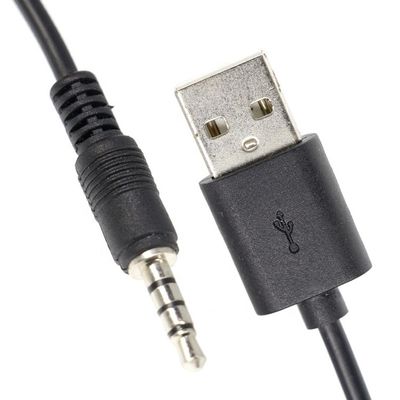 Custom 3ft 3.5mm Male Aux Audio Jack per USB 2.0 Male Cable di carica dati per altoparlanti auto