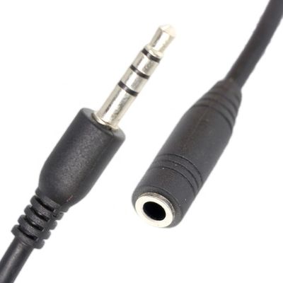 Corto 20cm 3.5mm 4 poli TRRS Maschio a 3.5mm TRRS Femminile Stereo Aux Audio Extension Cable
