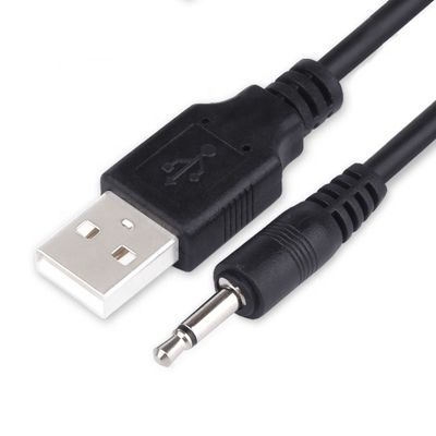 1M USB a 3.5mm 2 piole Aux Audio Jack Connector Cavo di ricarica per telefono altoparlante