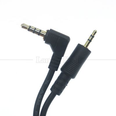2.5mm 3 poli Jack a 90 gradi angolo destro 4 poli 3.5mm TRRS Jack Stereo Audio Cable per TV Radio