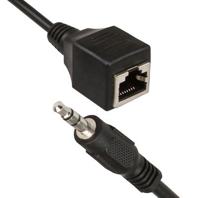 Cavo di prolunga Ethernet da jack audio stereo da 3,5 mm a presa femmina RJ45 Cat5 Cat6 Cat7