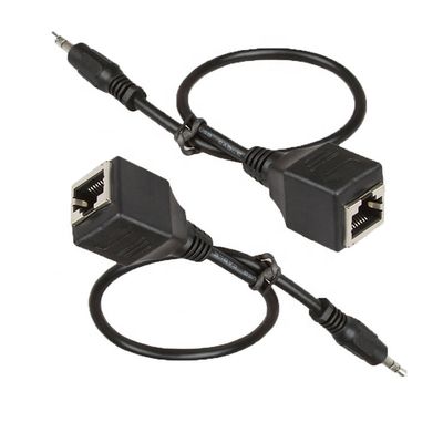 Cavo di prolunga Ethernet da jack audio stereo da 3,5 mm a presa femmina RJ45