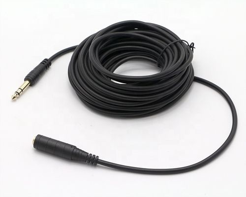 CONNETTORE D'ORO D'ACCETTAZIONE 6.35mm Jack 1/4 pollice TRS Maschio a 1/4 pollice TRS Femminile Stereo Audio Jack Cable