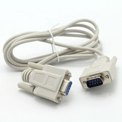 Maschio a femmina DB9 RS232 9 Pin Straight Through Extension Serial Data Cable