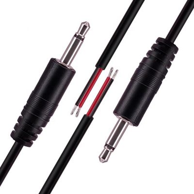 3.5mm 2 poli TS Audio Mono Jack Maschio Collegamento a fili nudi Cavo a fine aperto
