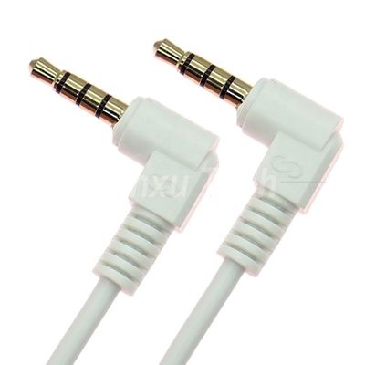 Angolo di 90 gradi Maschio a maschio 3,5 mm 3 4 poli TRS TRRS Mono Microphone Audio Stereo Jack Patch Adapter Cavo per cuffie