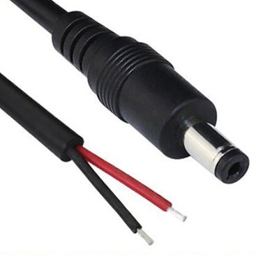 CUSTOM DC maschio femmina Jack barile 2.1x5.5mm per aprire Pigtail DC cavo di alimentazione